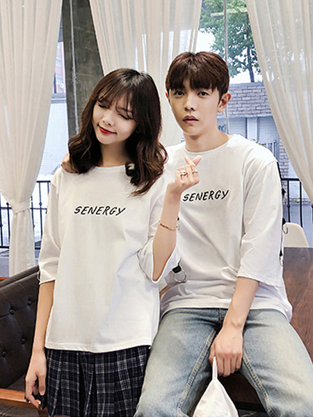 [당일배송][Big Sale]SENERGY Couple Daily Half T-Shirt