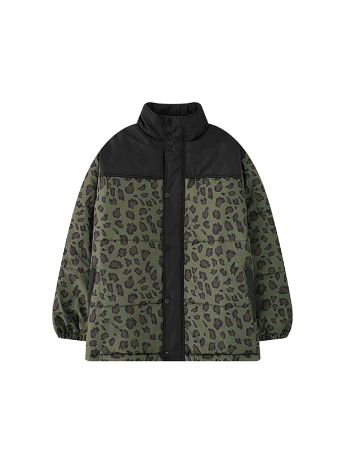 [당일배송]Green Leopard Oversize Jacket